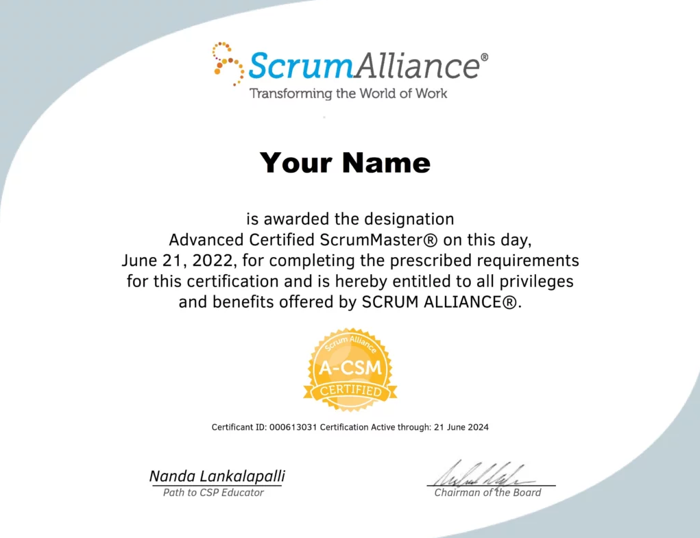 PMP Certificate